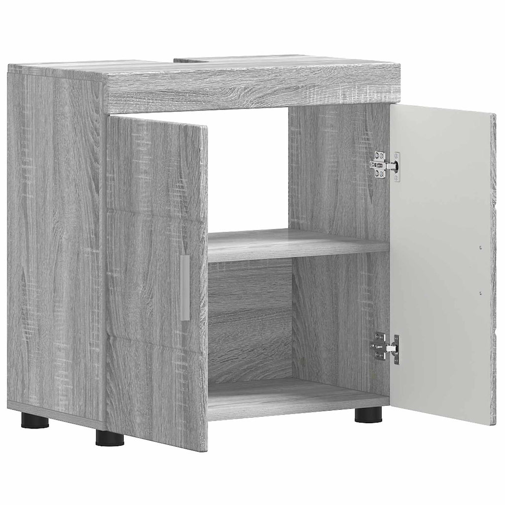 vidaXL Zestaw Szafek Łazienkowych TULUM Szary Sonoma 60 x 34 x 63 cm
