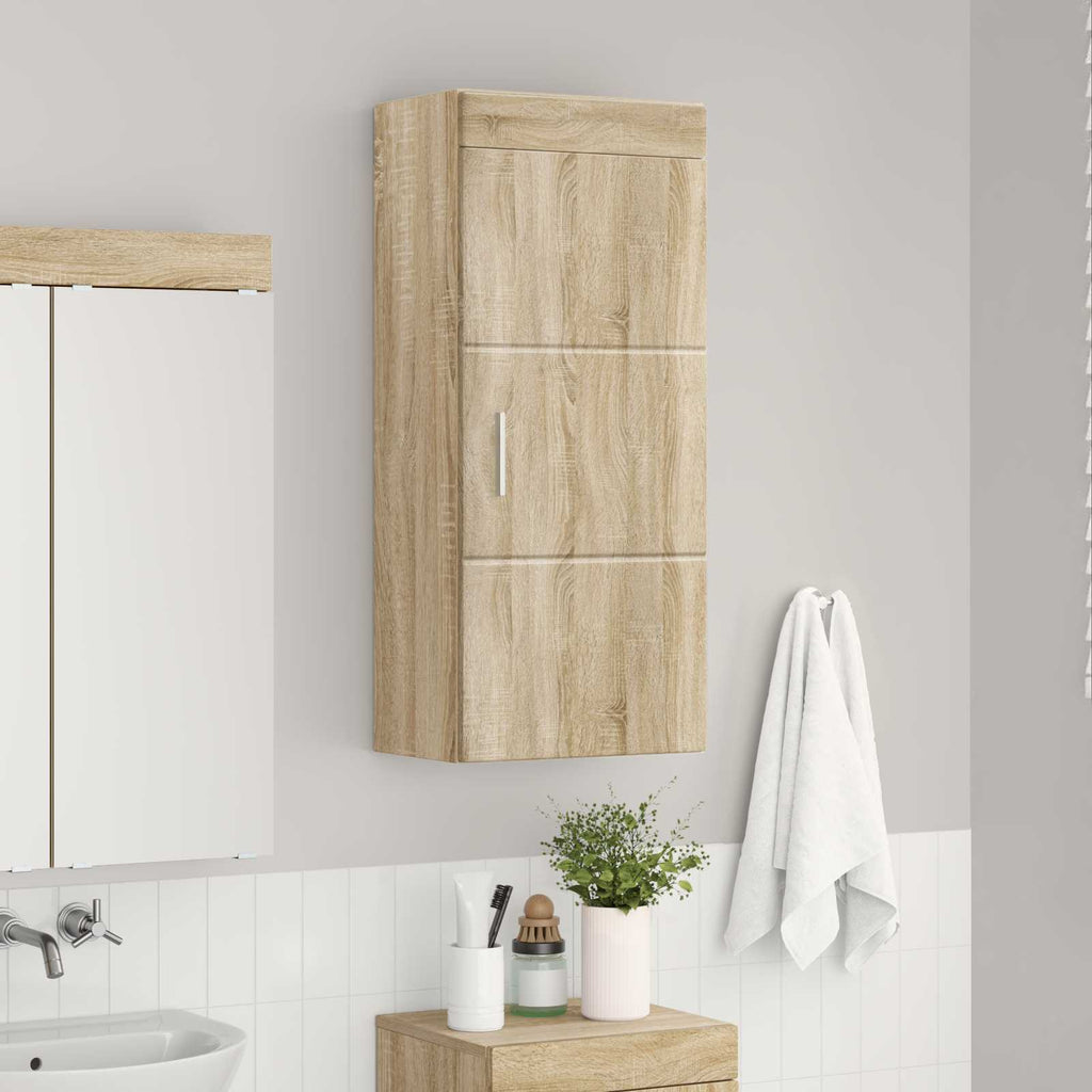 vidaXL Szafka ścienna łazienkowa TULUM Dąb Sonoma 37 x 24,5 x 86 cm