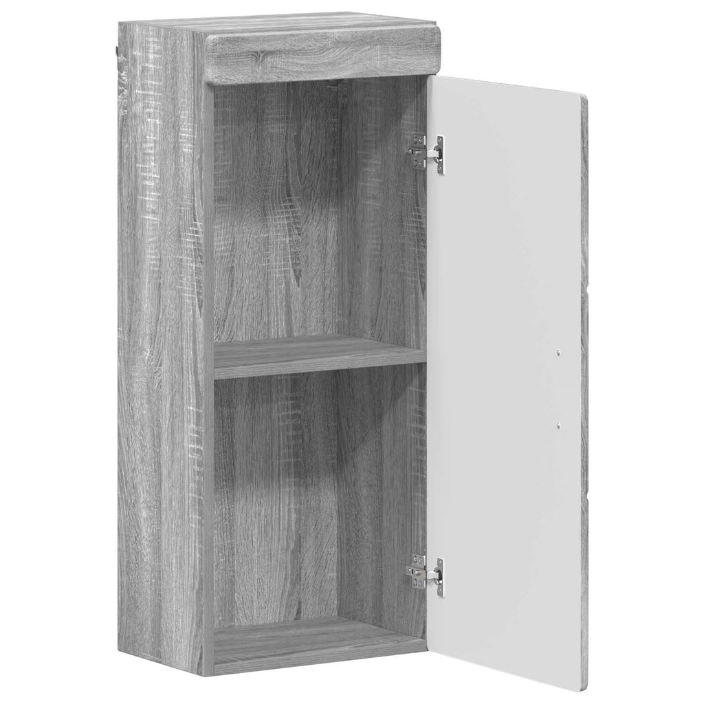 vidaXL Szafka ścienna łazienkowa TULUM Szary Sonoma 37 x 24,5 x 86 cm