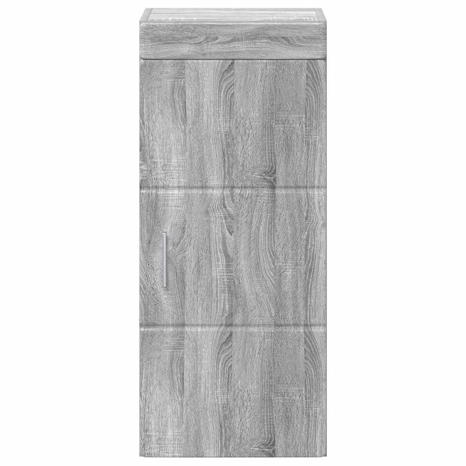 vidaXL Szafka ścienna łazienkowa TULUM Szary Sonoma 37 x 24,5 x 86 cm