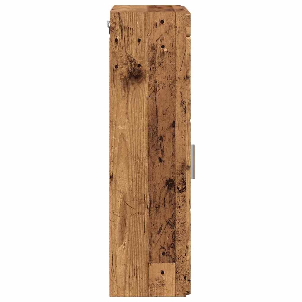 vidaXL Szafka ścienna łazienkowa TULUM Stare drewno 37 x 24,5 x 86 cm