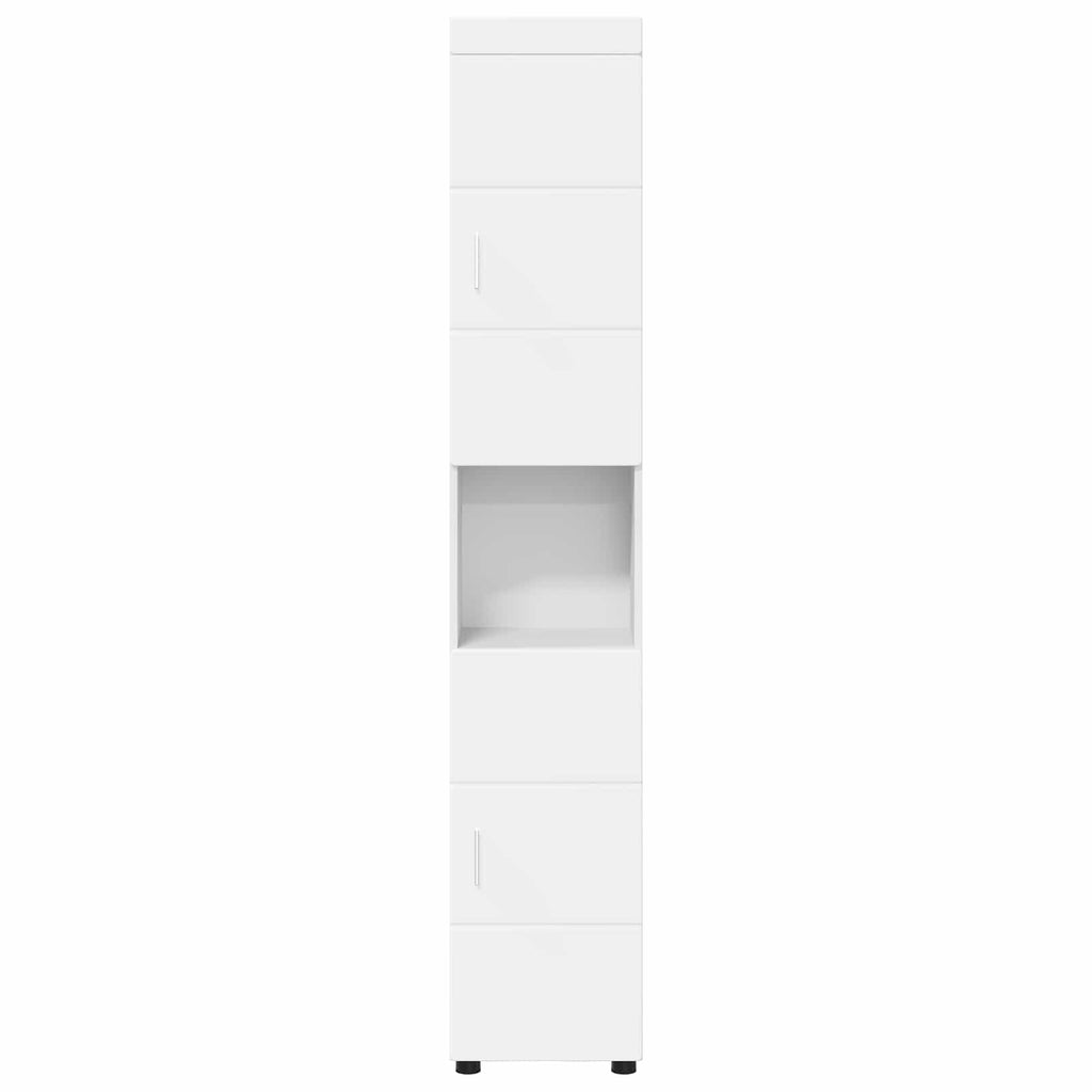 vidaXL Zestaw Szafek Łazienkowych TULUM Biały 37 x 31,5 x 203 cm