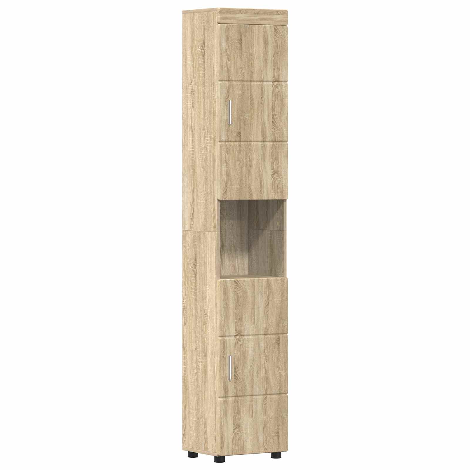 vidaXL Zestaw Szafek Łazienkowych TULUM Dąb Sonoma 37 x 31,5 x 203 cm
