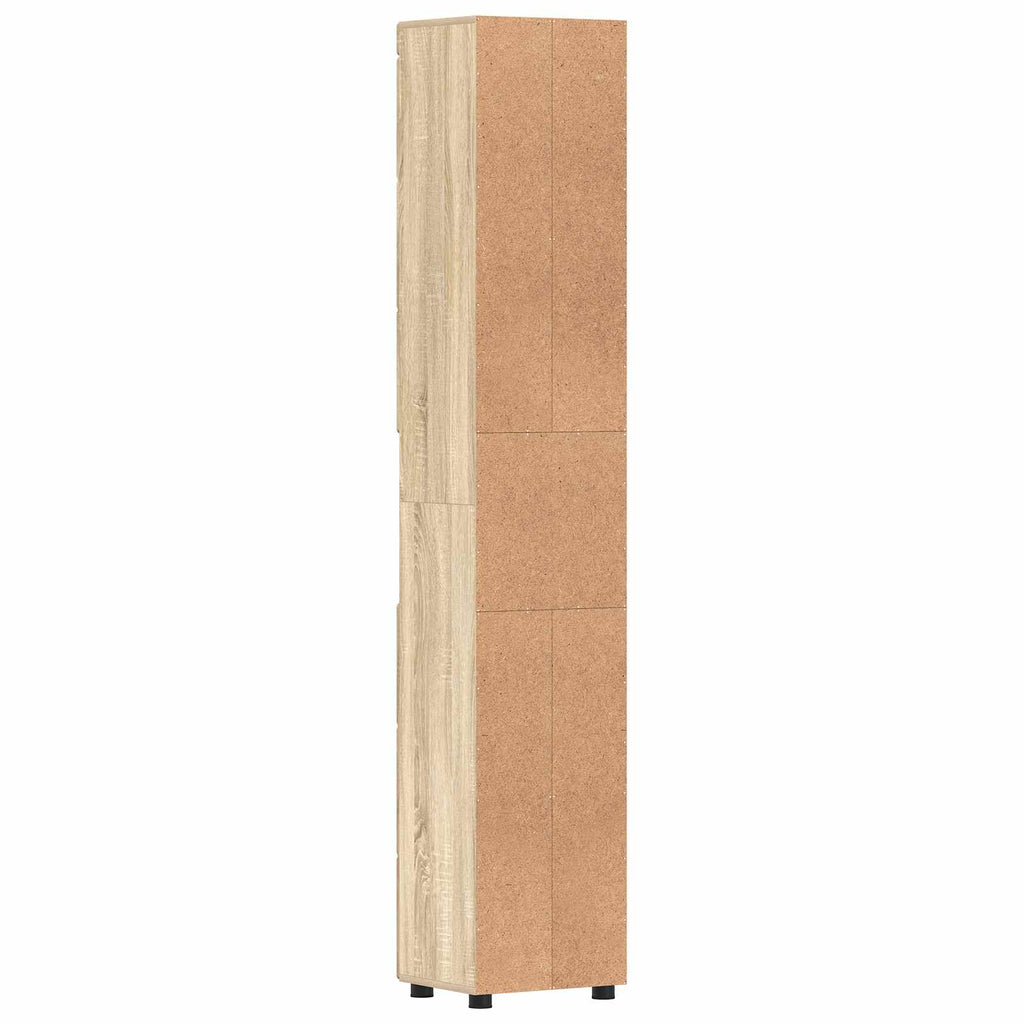 vidaXL Zestaw Szafek Łazienkowych TULUM Dąb Sonoma 37 x 31,5 x 203 cm