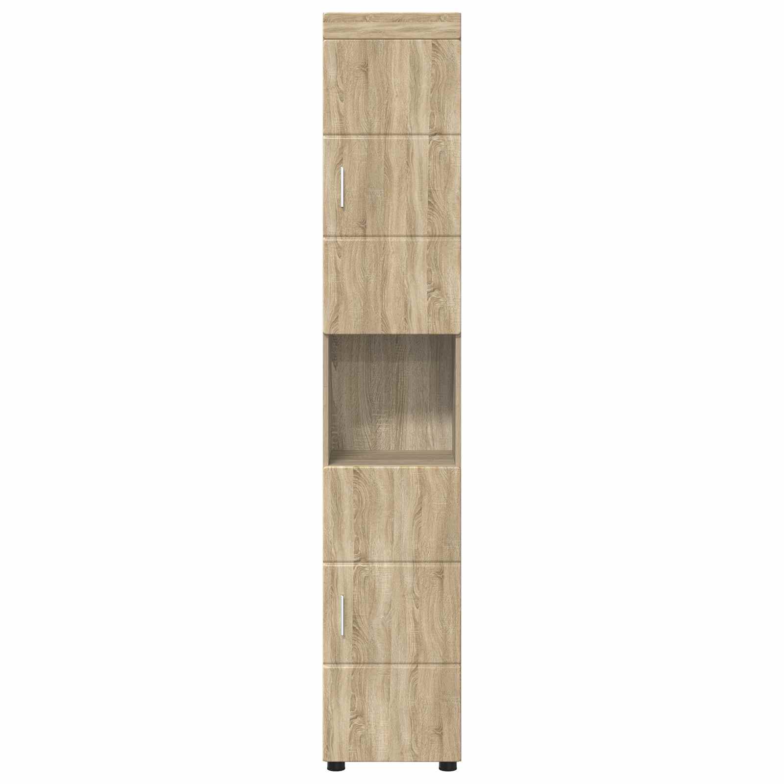 vidaXL Zestaw Szafek Łazienkowych TULUM Dąb Sonoma 37 x 31,5 x 203 cm