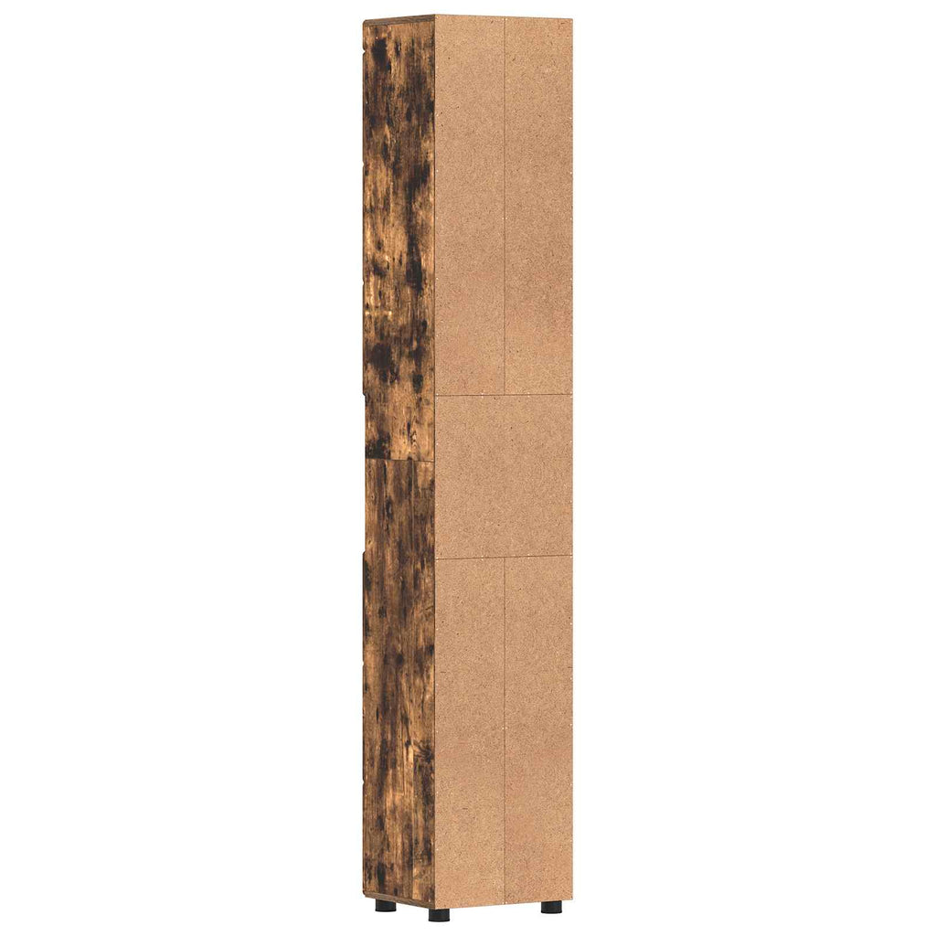 vidaXL Zestaw Szafek Łazienkowych TULUM Dąb wędzony 37 x 31,5 x 203 cm