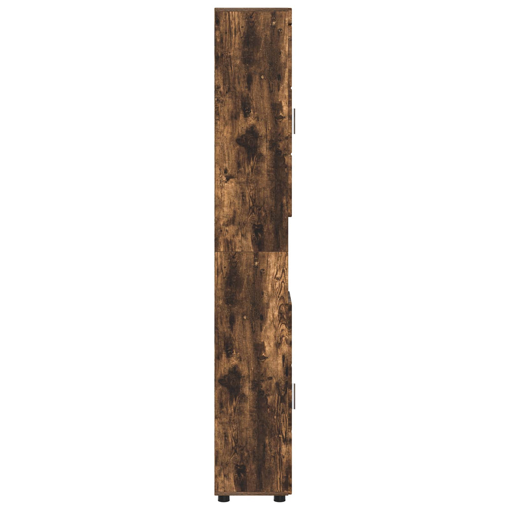 vidaXL Zestaw Szafek Łazienkowych TULUM Dąb wędzony 37 x 31,5 x 203 cm