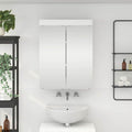 vidaXL Szafka z lustrem do łazienki TULUM Biały 60 x 16,5 x 78 cm