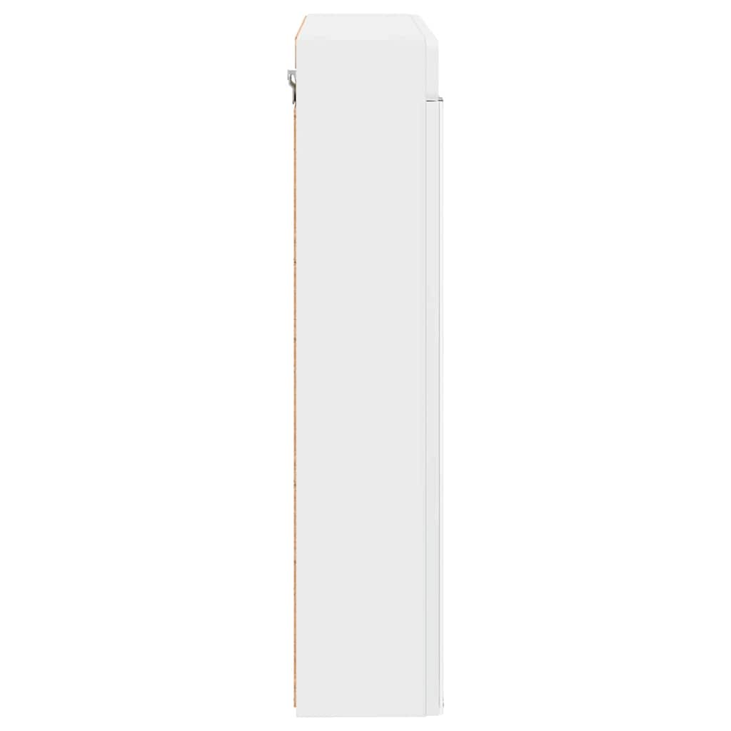 vidaXL Szafka z lustrem do łazienki TULUM Biały 60 x 16,5 x 78 cm