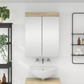 vidaXL Szafka z lustrem do łazienki TULUM Dąb Sonoma 60 x 16,5 x 78 cm