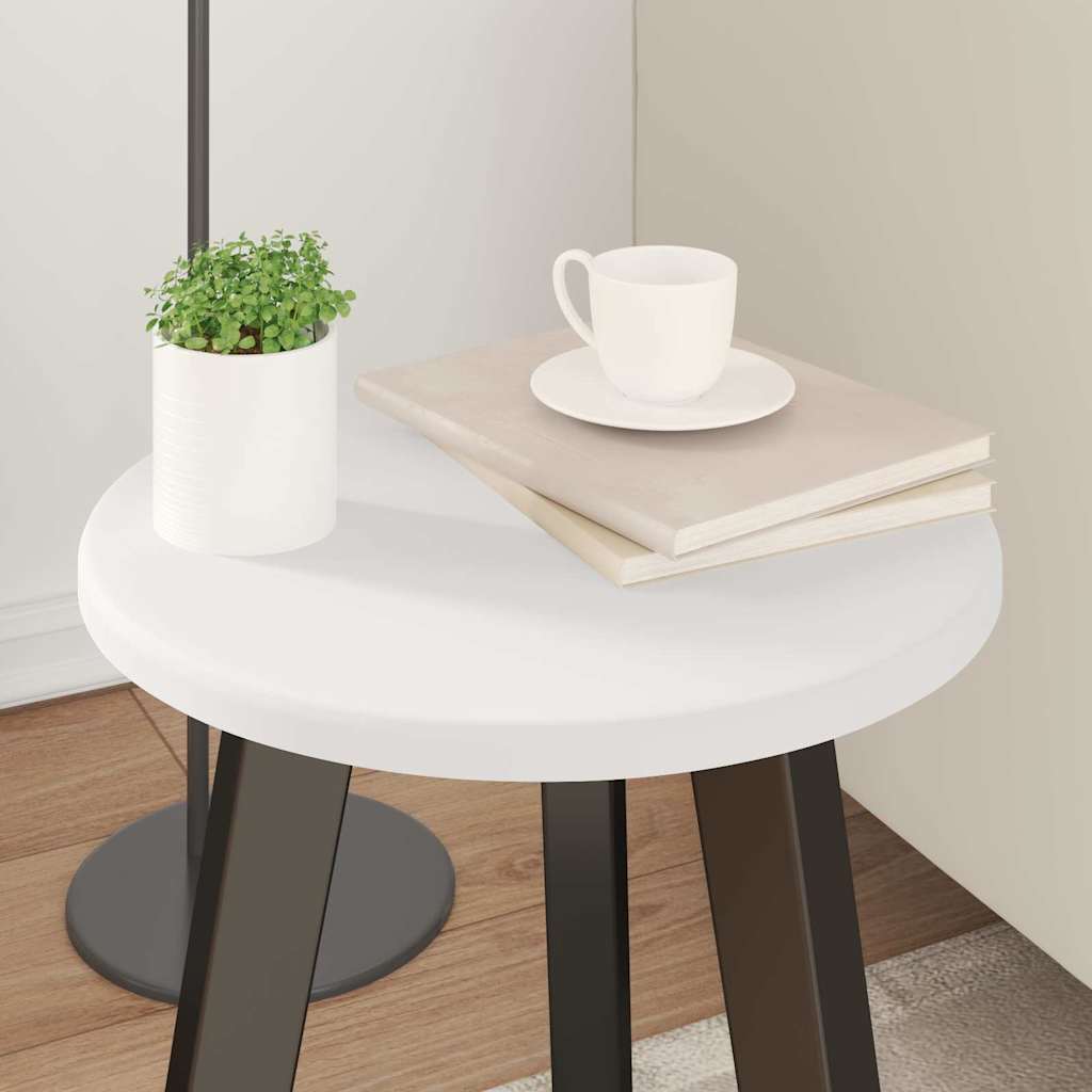 vidaXL Blat stołu Biały Ø 30 x 1,5 cm Materiał drewnopochodny