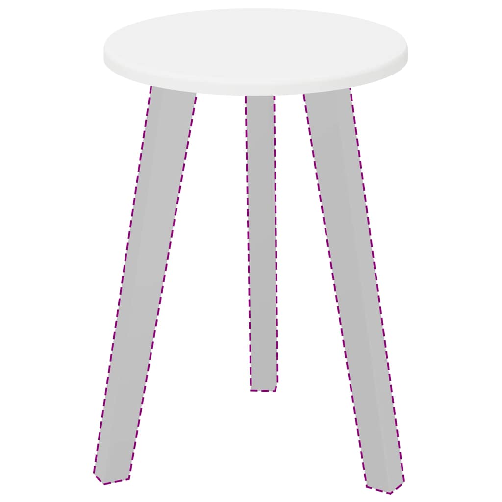 vidaXL Blat stołu Biały Ø 30 x 1,5 cm Materiał drewnopochodny