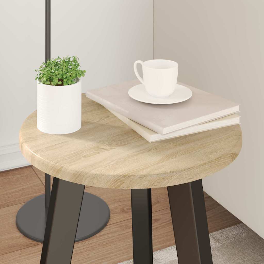 vidaXL Blat stołu dąb sonoma Ø 30 x 1,5 cm Materiał drewnopochodny