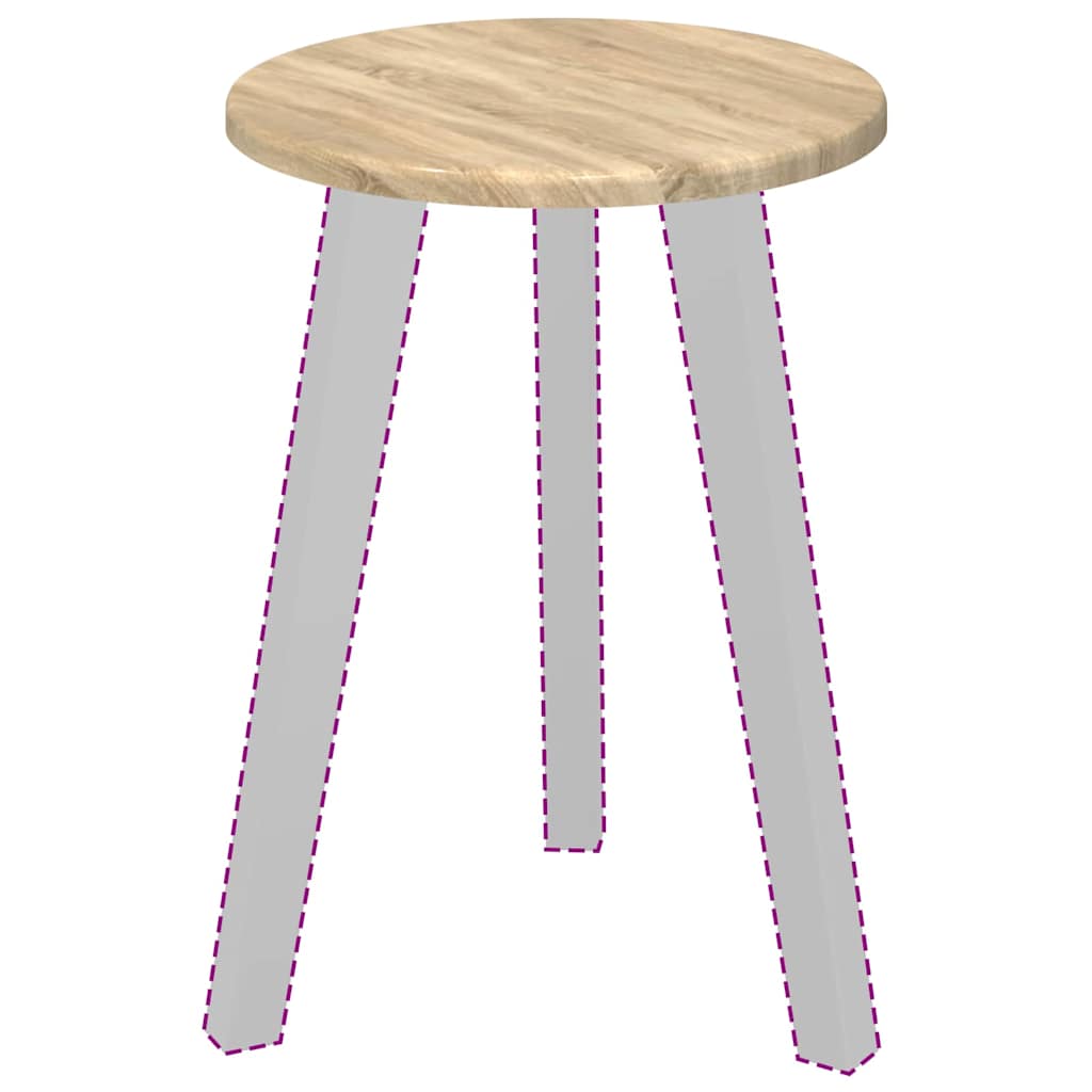 vidaXL Blat stołu dąb sonoma Ø 30 x 1,5 cm Materiał drewnopochodny