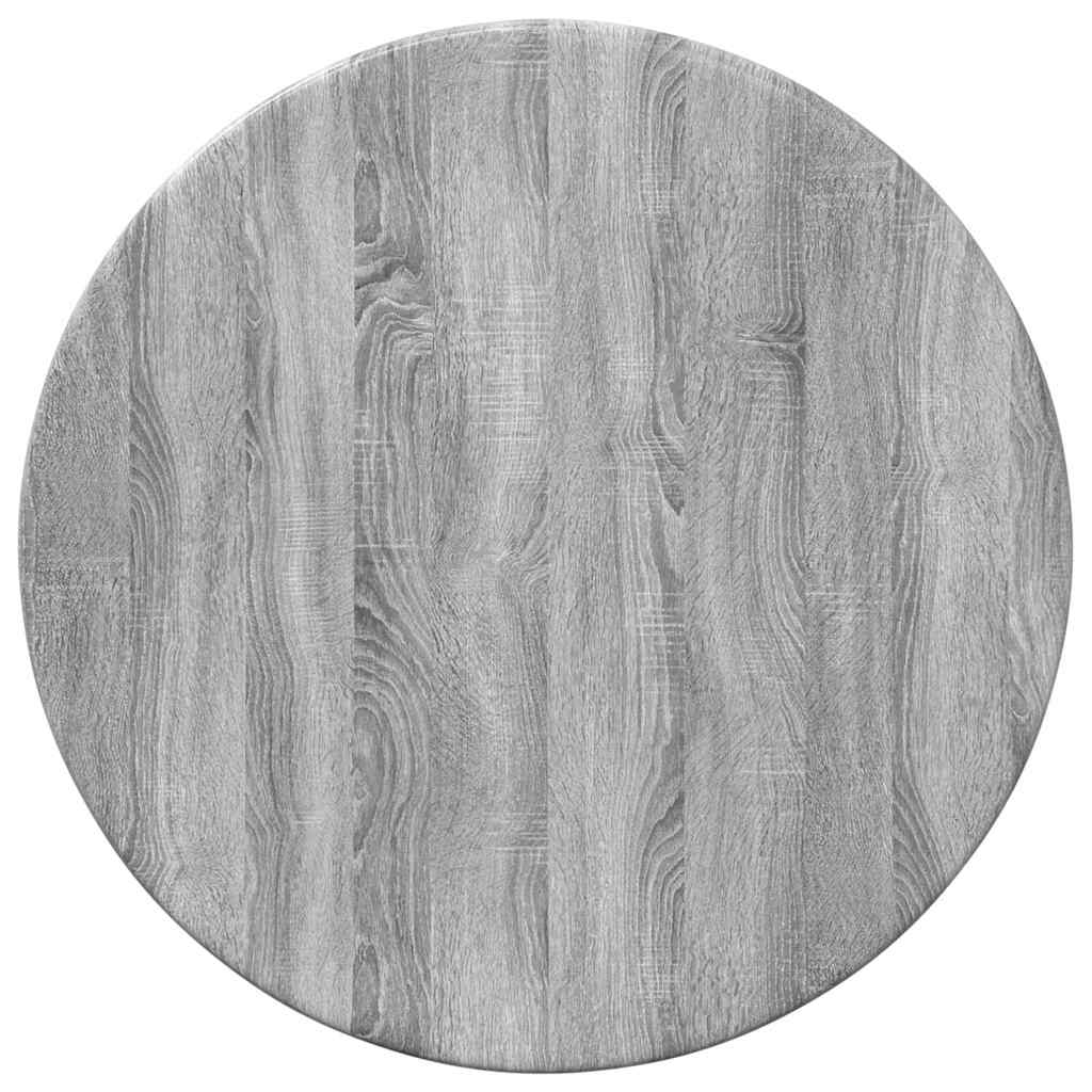 vidaXL Blat stołu Szary Sonoma Ø 30 x 1,5 cm Materiał drewnopochodny