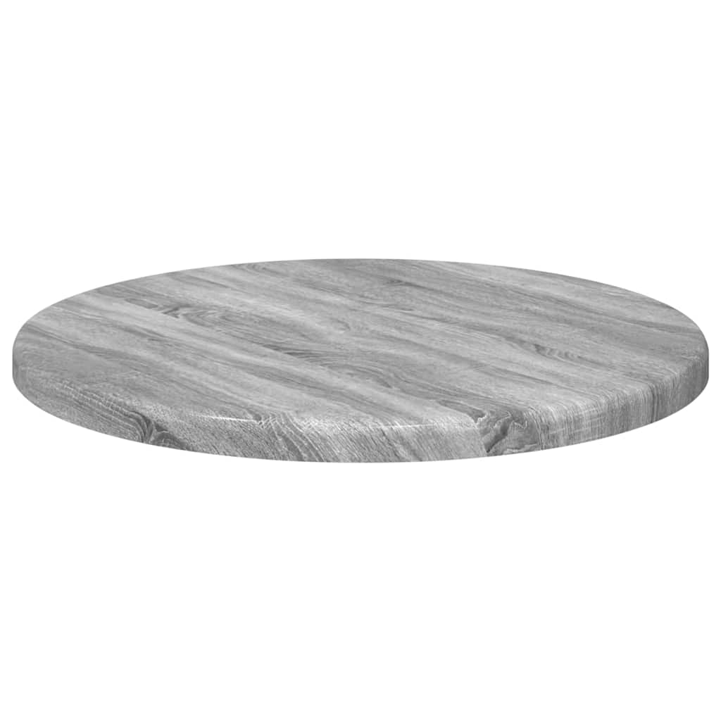 vidaXL Blat stołu Szary Sonoma Ø 30 x 1,5 cm Materiał drewnopochodny