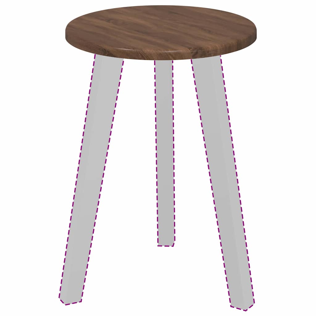 vidaXL Blat stołu Brązowy dąb Ø 30 x 1,5 cm Materiał drewnopochodny