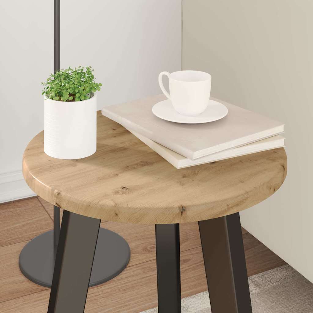 vidaXL Blat stołu dąb artisan Ø 30 x 1,5 cm Materiał drewnopochodny