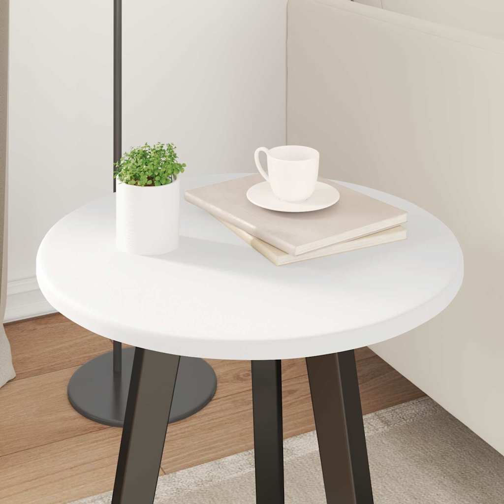 vidaXL Blat stołu Biały Ø 40 x 1,5 cm Materiał drewnopochodny