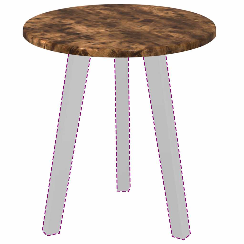 vidaXL Blat stołu Wędzony dąb Ø 40 x 1,5 cm Materiał drewnopochodny