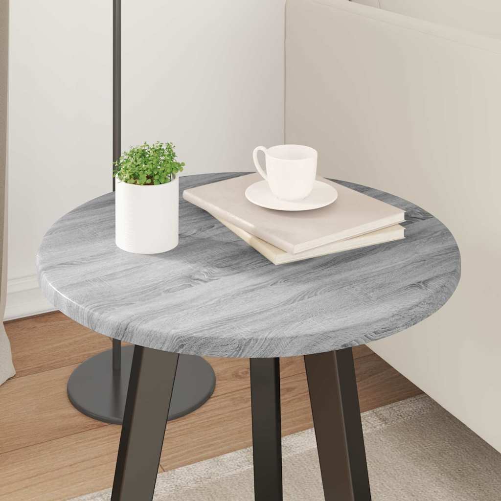 vidaXL Blat stołu Szary dąb sonoma Ø 40 x 1,5 cm