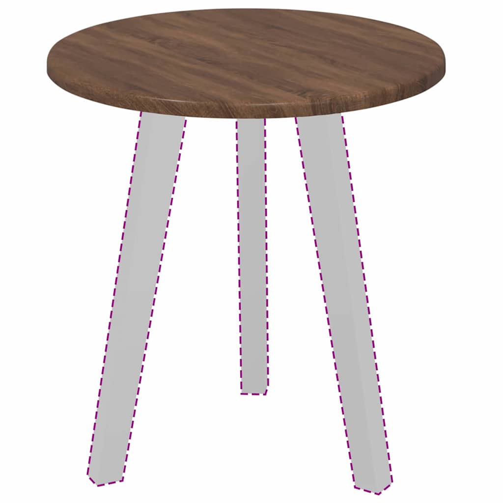 vidaXL Blat stołu Brązowy dąb Ø 40 x 1,5 cm Materiał drewnopochodny