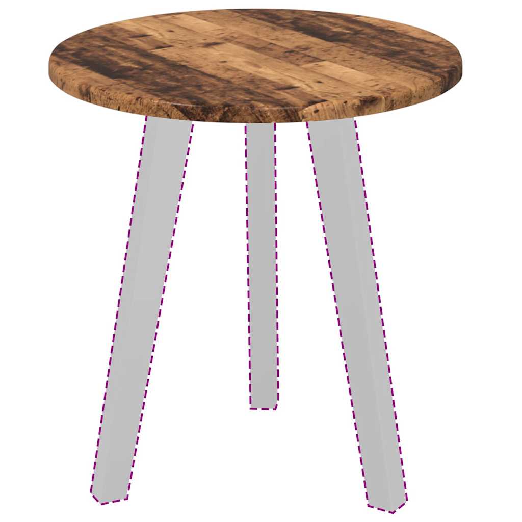 vidaXL Blat stołu Stare drewno Ø 40 x 1,5 cm Materiał drewnopochodny