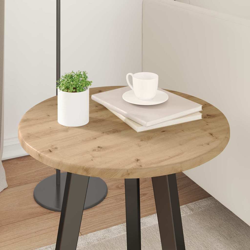vidaXL Blat stołu dąb artisan Ø 40 x 1,5 cm Materiał drewnopochodny