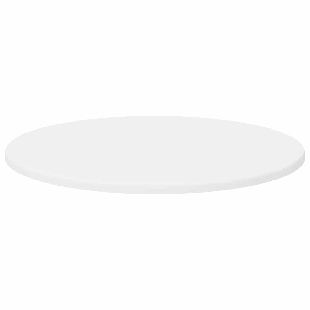 vidaXL Blat stołu Ø 50 x 1,5 cm Okrągły Drewno inżynieryjne Biały