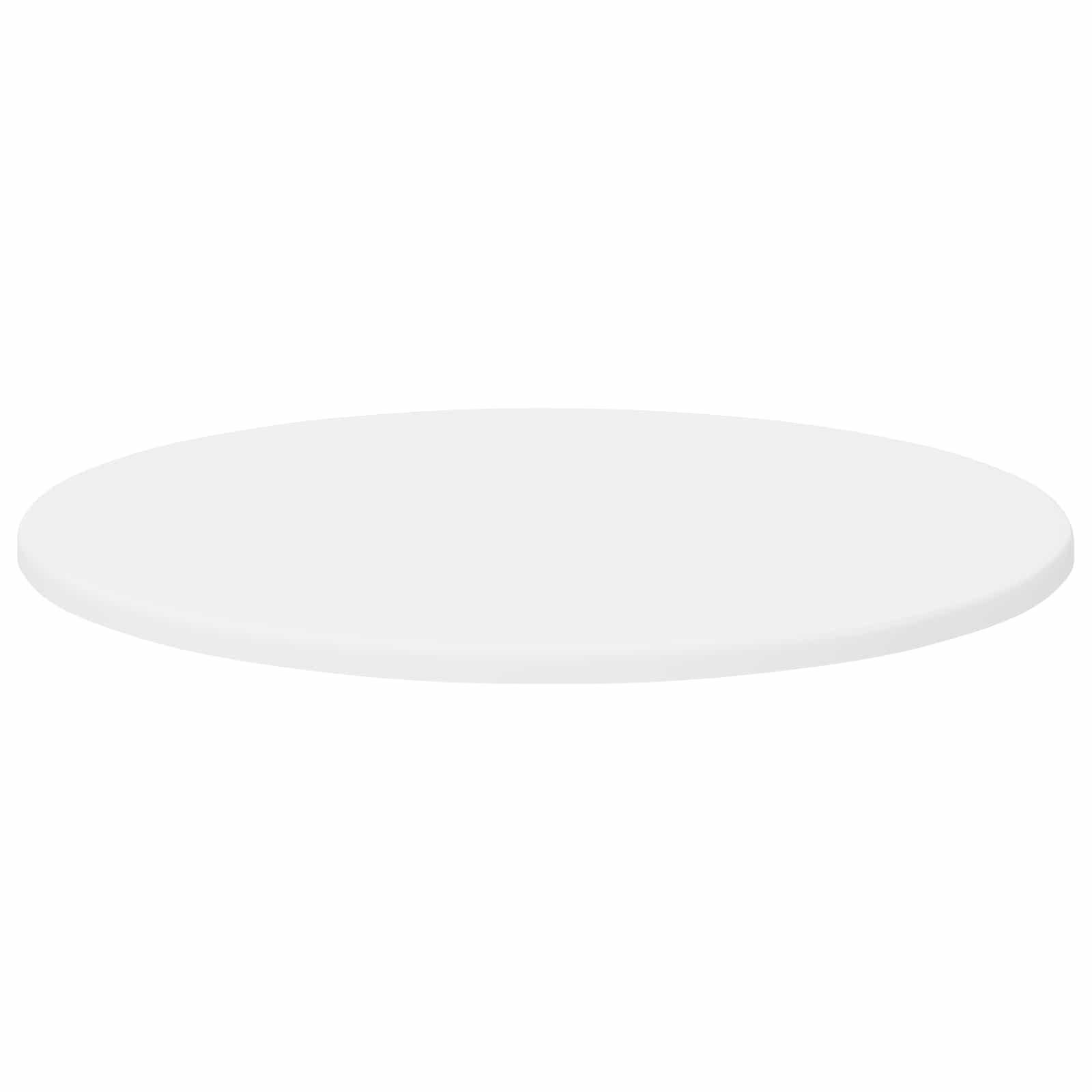 vidaXL Blat stołu Ø 50 x 1,5 cm Okrągły Drewno inżynieryjne Biały