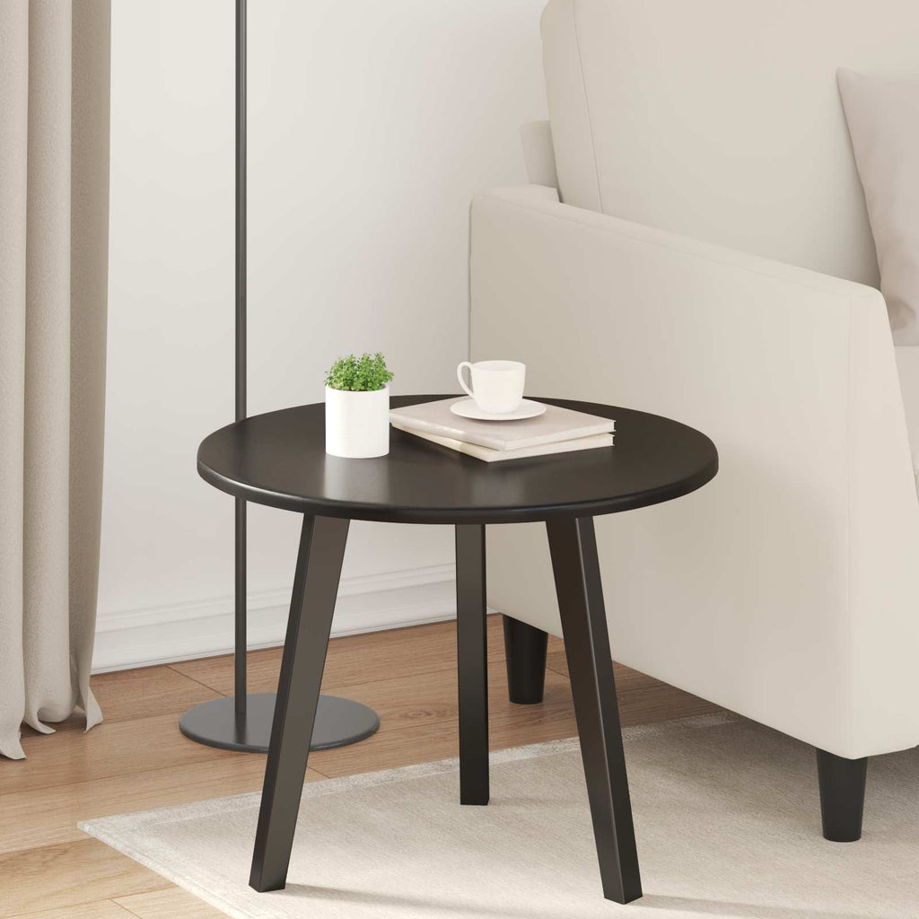 vidaXL Blat stołu Czarny Ø 50 x 1,5 cm Materiał drewnopochodny