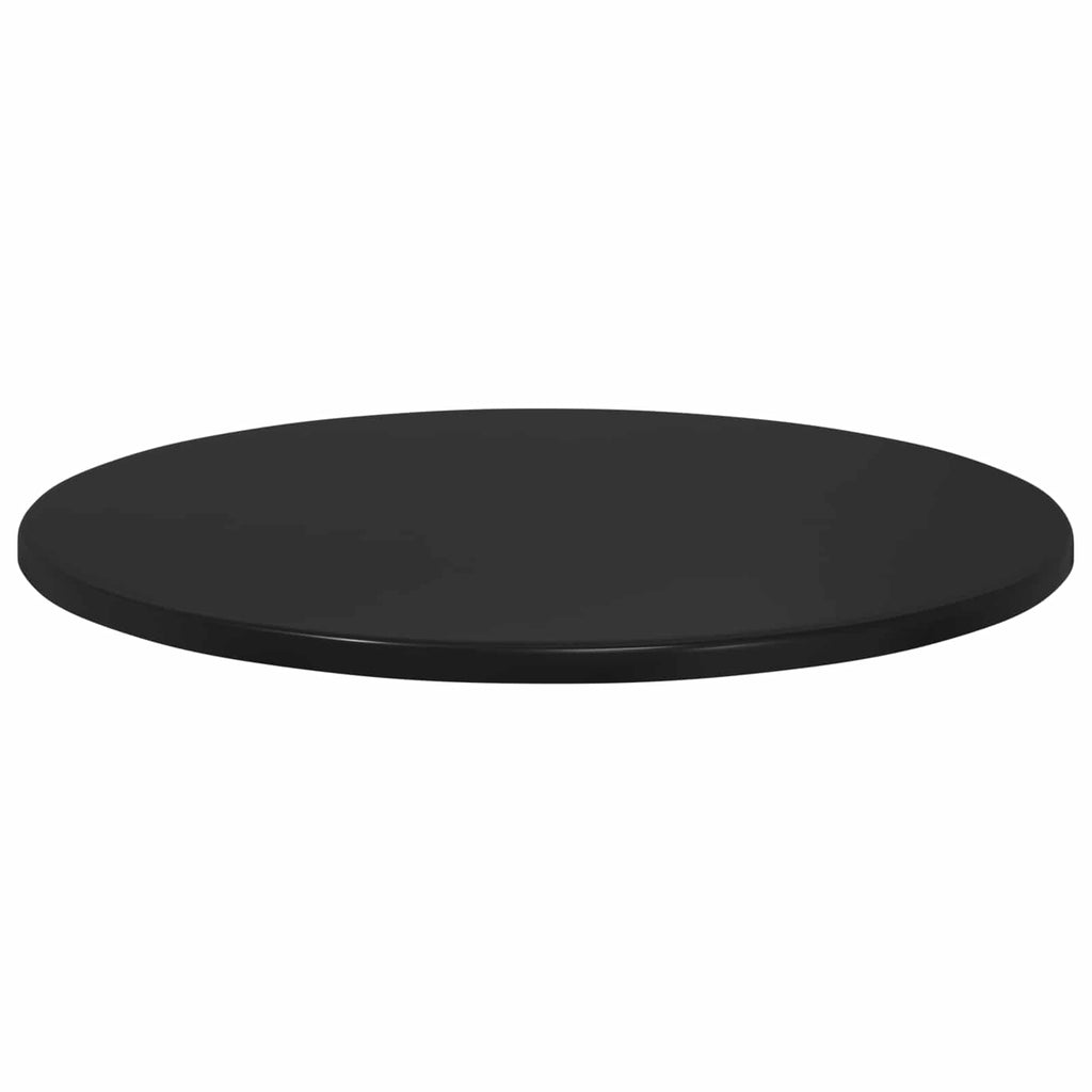 vidaXL Blat stołu Ø 50 x 1,5 cm Okrągły Drewno inżynieryjne Czarny