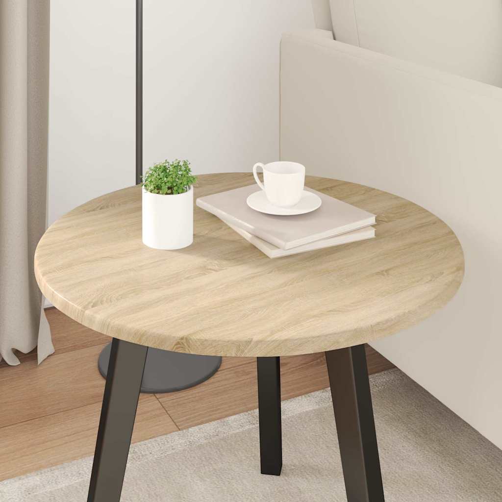 vidaXL Blat stołu dąb sonoma Ø 50 x 1,5 cm Materiał drewnopochodny