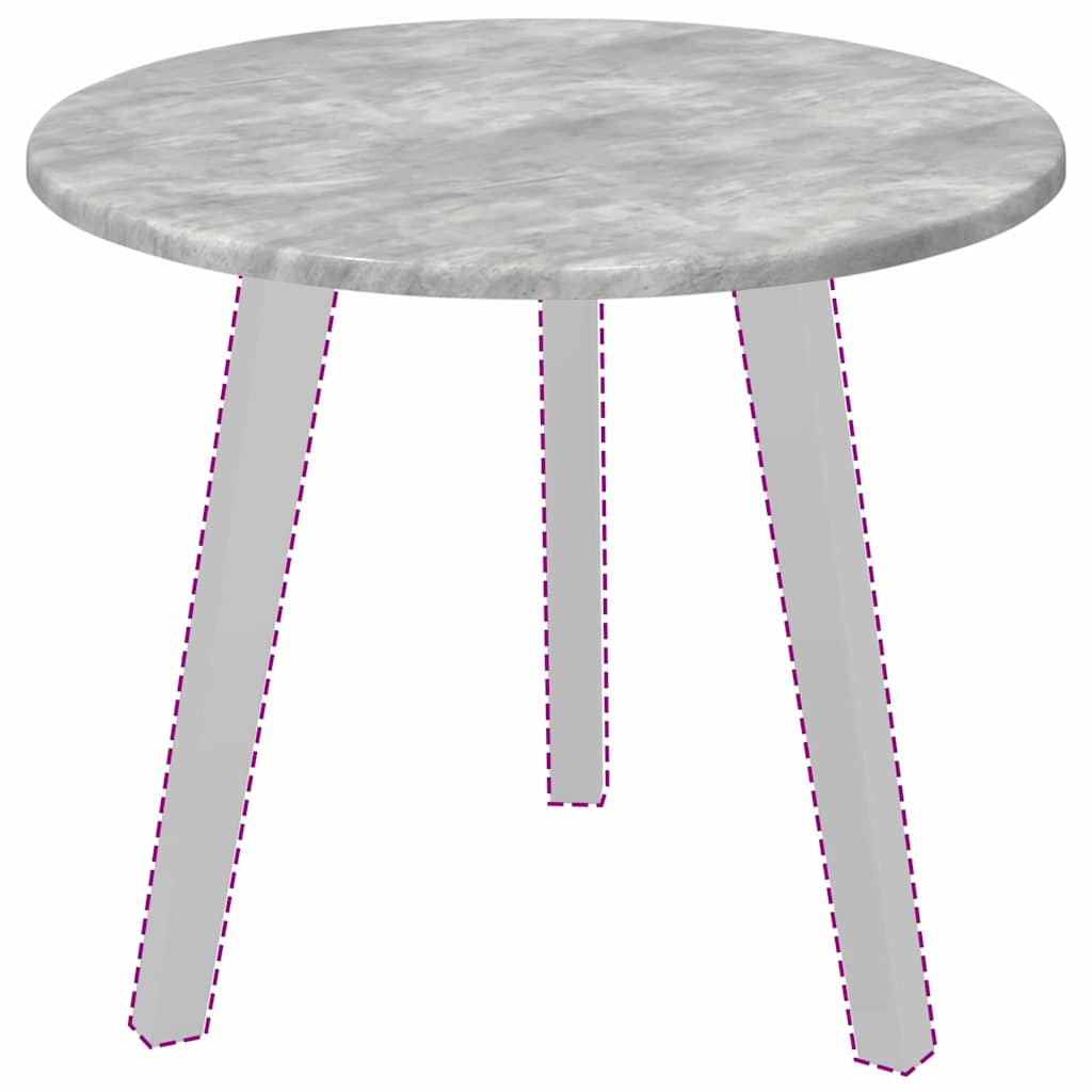 vidaXL Blat stołu Betonowy szary Ø 50 x 1,5 cm Materiał drewnopochodny