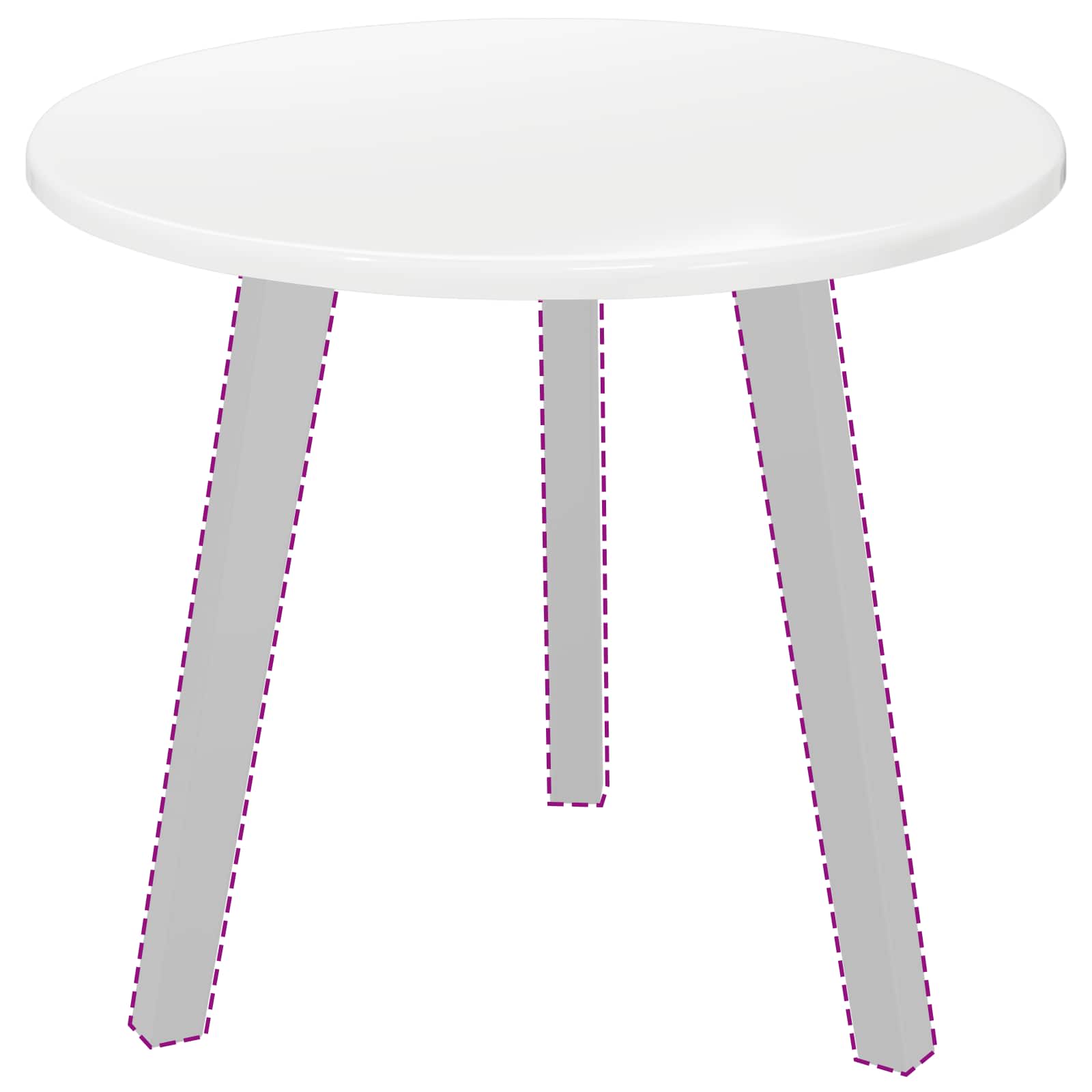 vidaXL Blat stołu Ø 50 x 1,5 cm Okrągły Drewno inżynieryjne