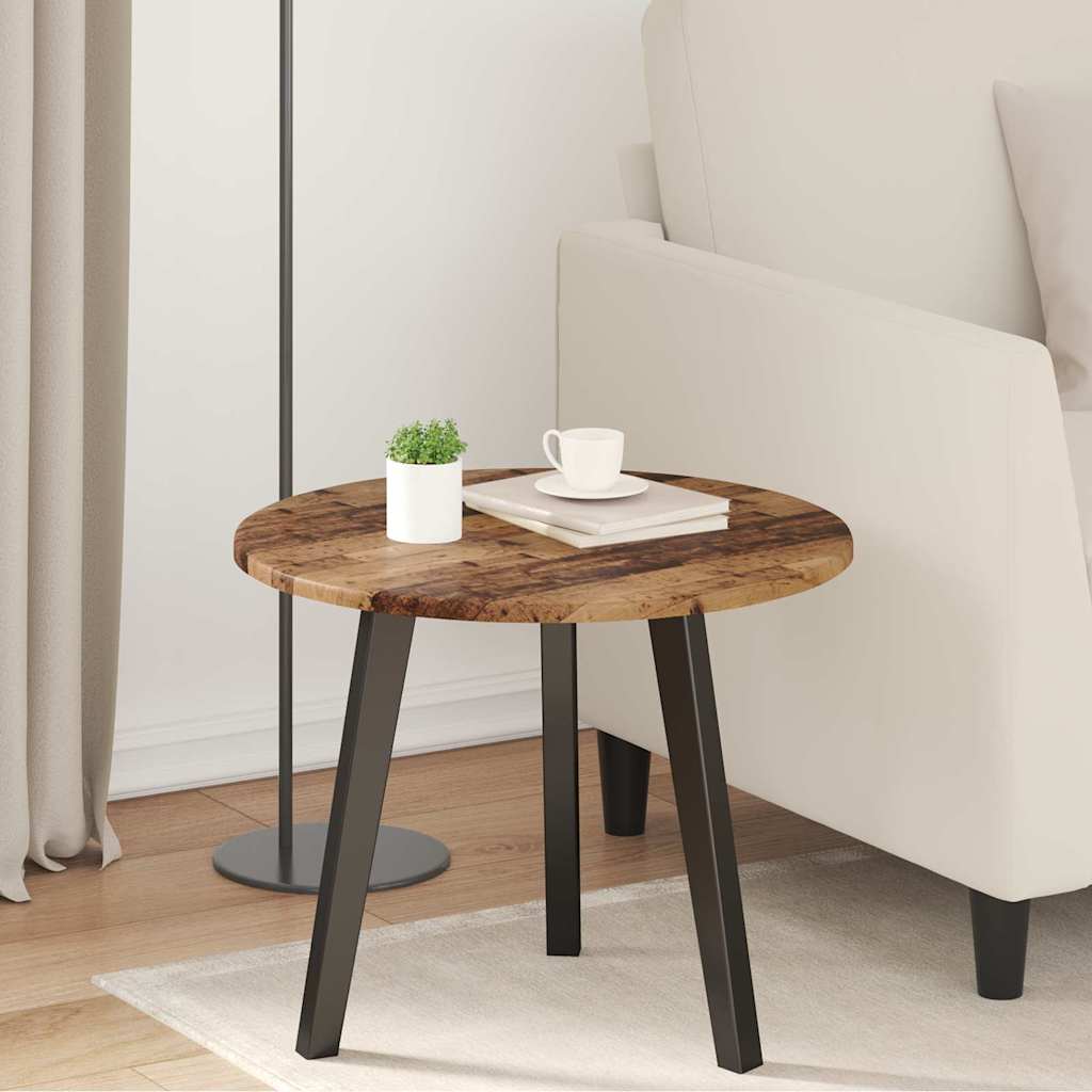 vidaXL Blat stołu Stare drewno Ø 50 x 1,5 cm Materiał drewnopochodny