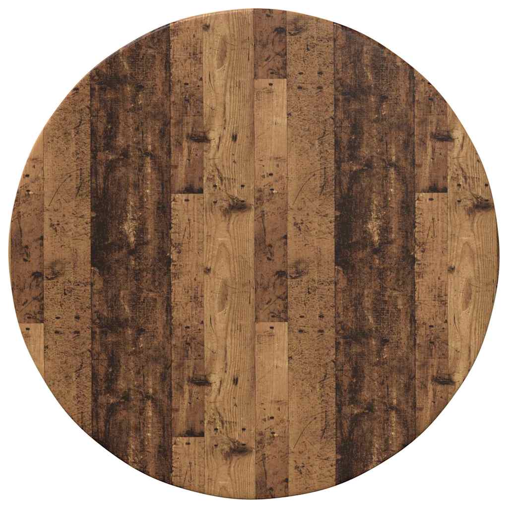 vidaXL Blat stołu Stare drewno Ø 50 x 1,5 cm Materiał drewnopochodny