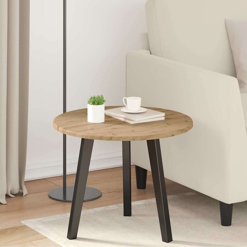 vidaXL Blat stołu dąb artisan Ø 50 x 1,5 cm Materiał drewnopochodny