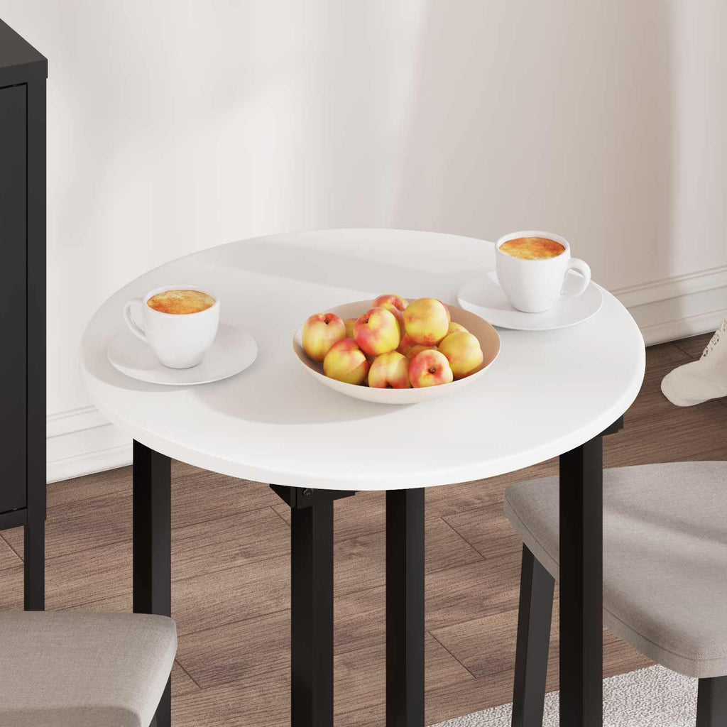 vidaXL Blat stołu Ø 60 x 1,5 cm Okrągły Drewno inżynieryjne Biały