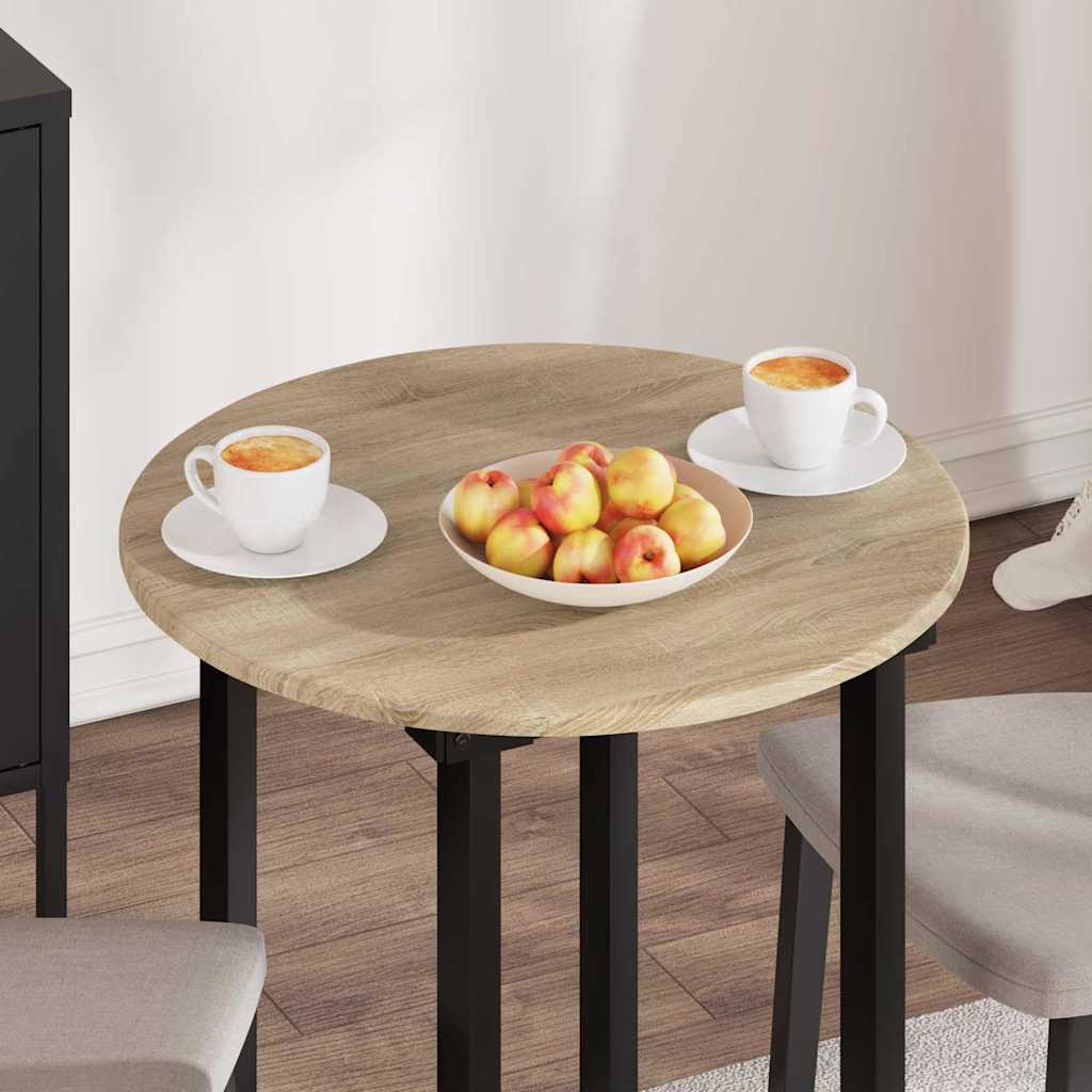 vidaXL Blat stołu dąb sonoma Ø 60 x 1,5 cm Materiał drewnopochodny