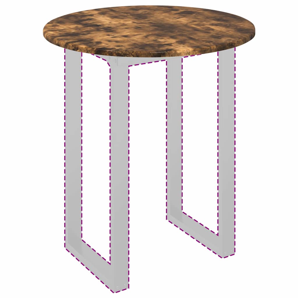 vidaXL Blat stołu Wędzony dąb Ø 60 x 1,5 cm Materiał drewnopochodny