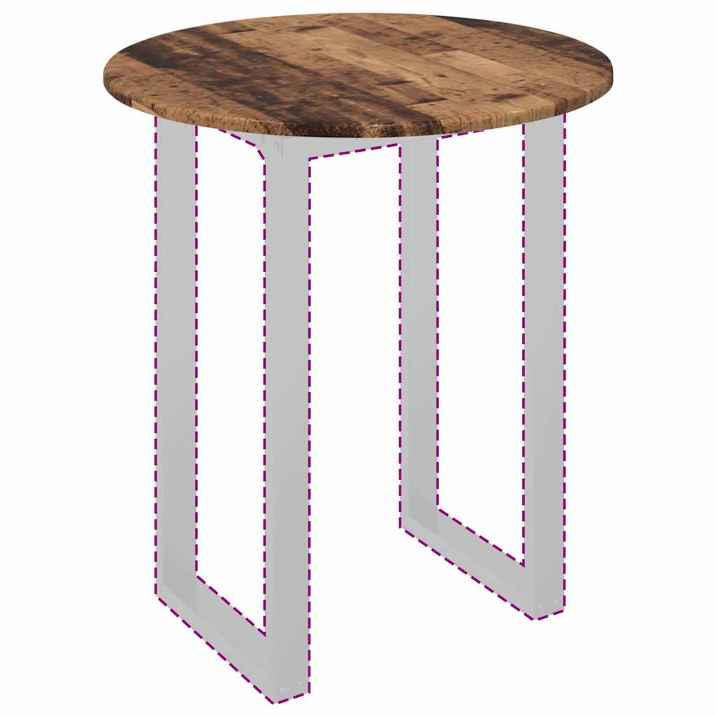 vidaXL Blat stołu Stare drewno Ø 60 x 1,5 cm Materiał drewnopochodny