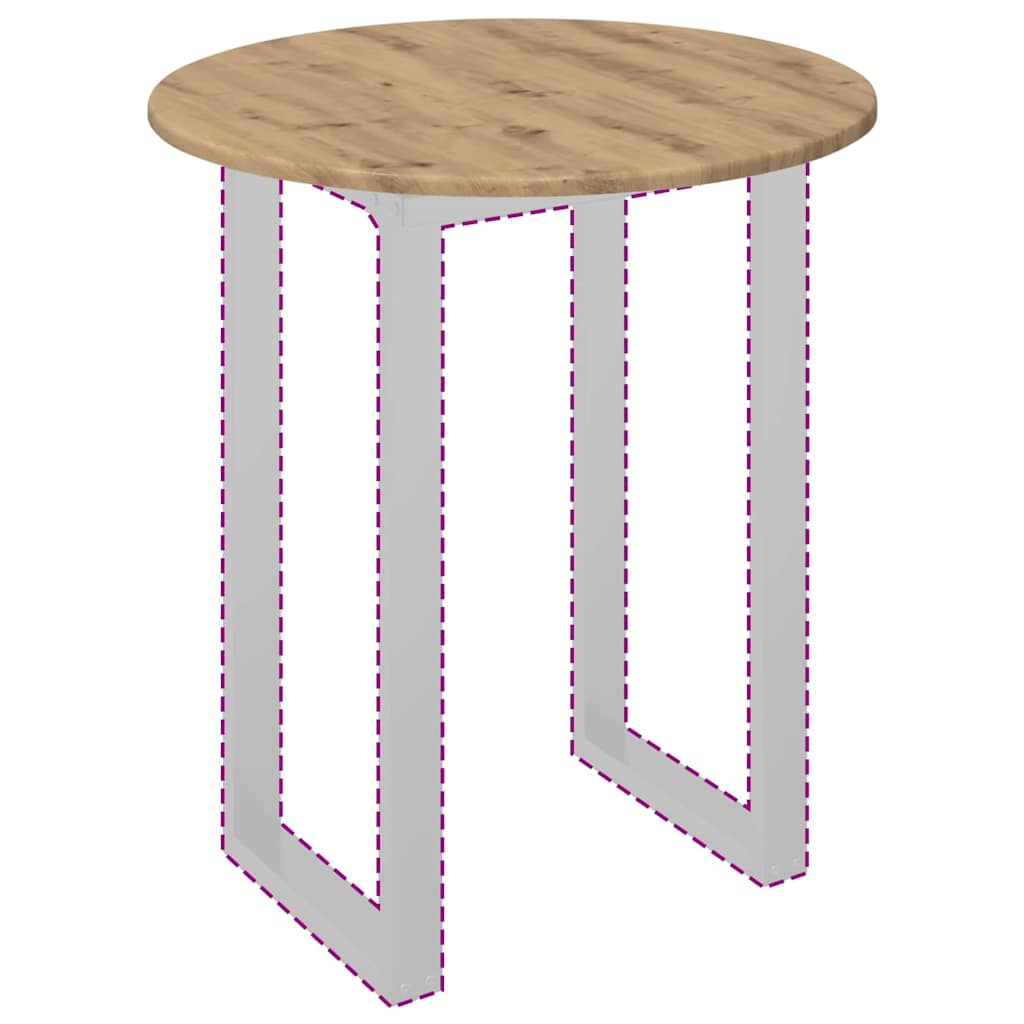 vidaXL Blat stołu dąb artisan Ø 60 x 1,5 cm Materiał drewnopochodny