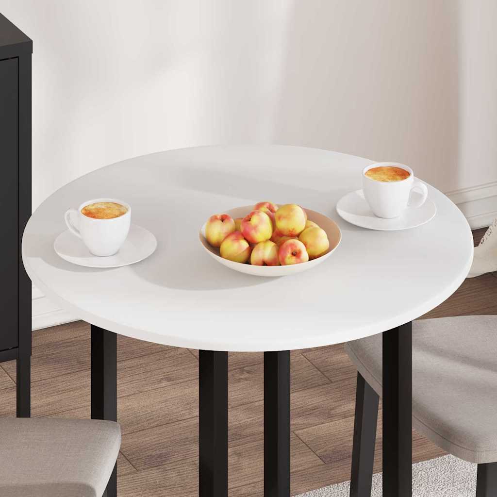 vidaXL Blat stołu Biały Ø 70 x 1,5 cm Materiał drewnopochodny