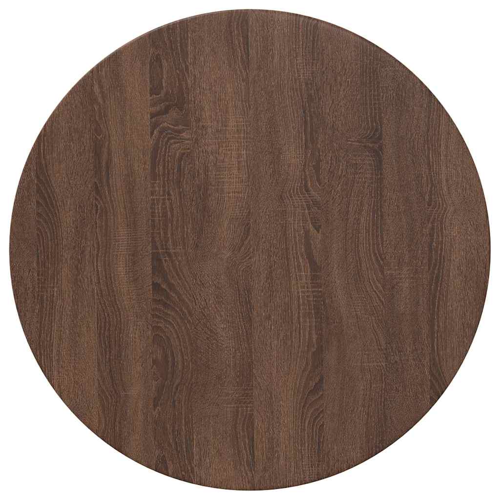 vidaXL Blat stołu Brązowy dąb Ø 70 x 1,5 cm Materiał drewnopochodny