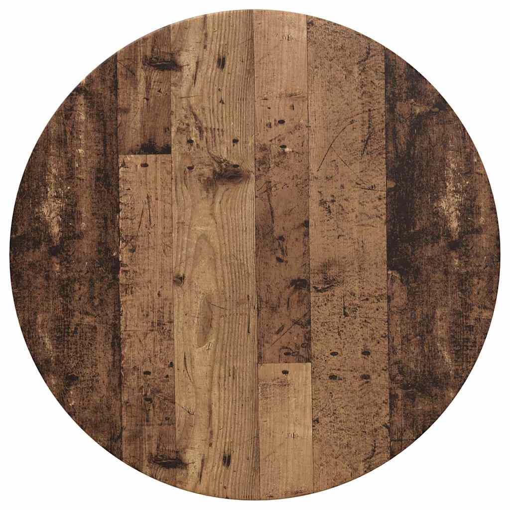 vidaXL Blat stołu Stare drewno Ø 70 x 1,5 cm Materiał drewnopochodny