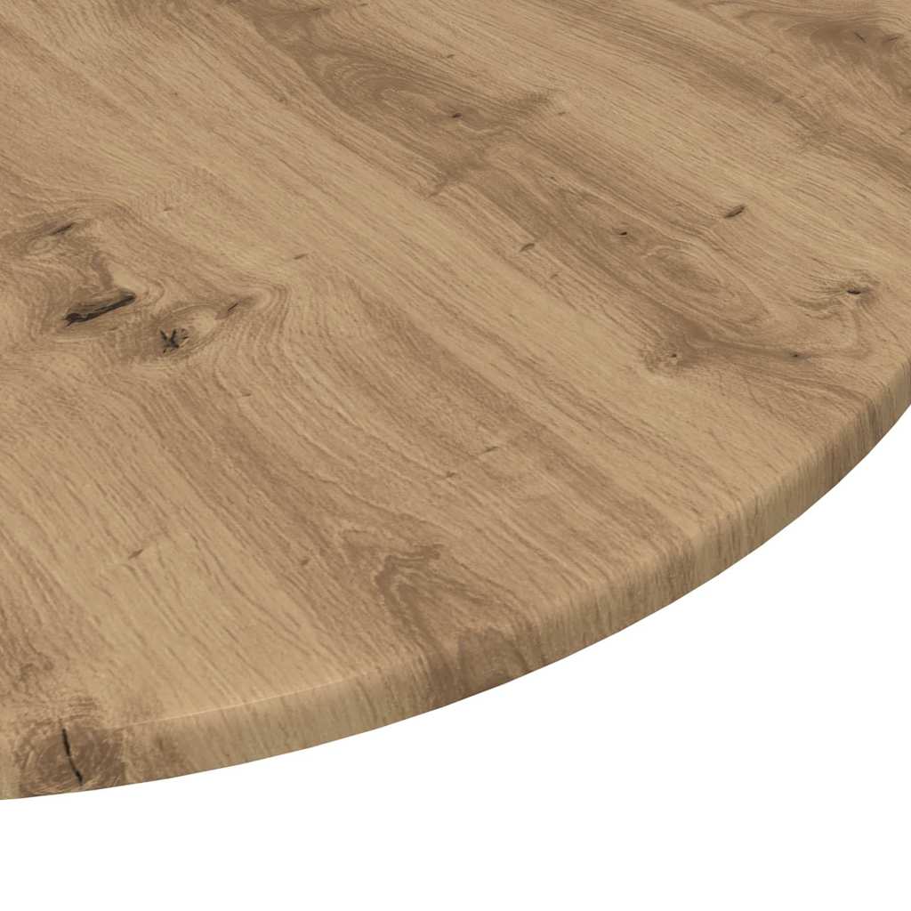 vidaXL Blat stołu dąb artisan Ø 70 x 1,5 cm Materiał drewnopochodny