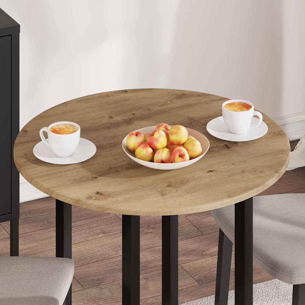 vidaXL Blat stołu dąb artisan Ø 70 x 1,5 cm Materiał drewnopochodny