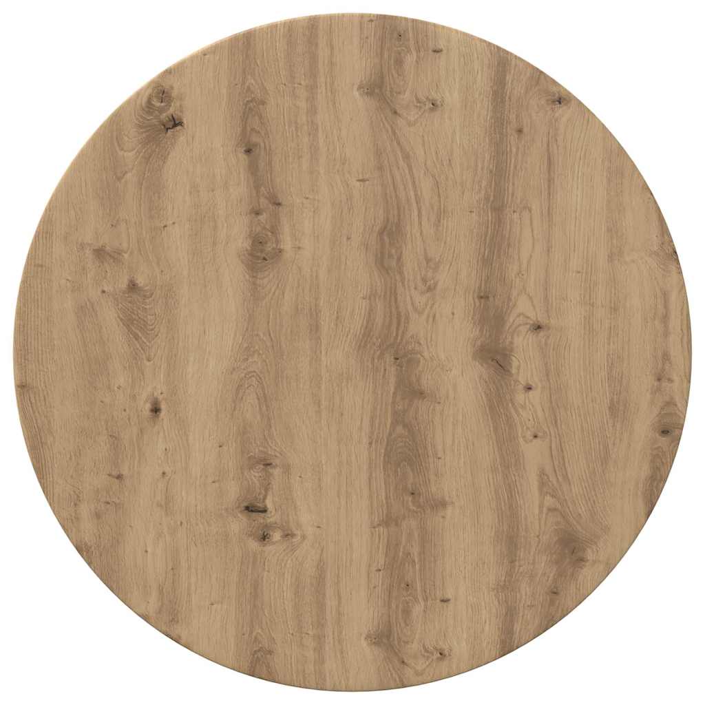 vidaXL Blat stołu dąb artisan Ø 70 x 1,5 cm Materiał drewnopochodny