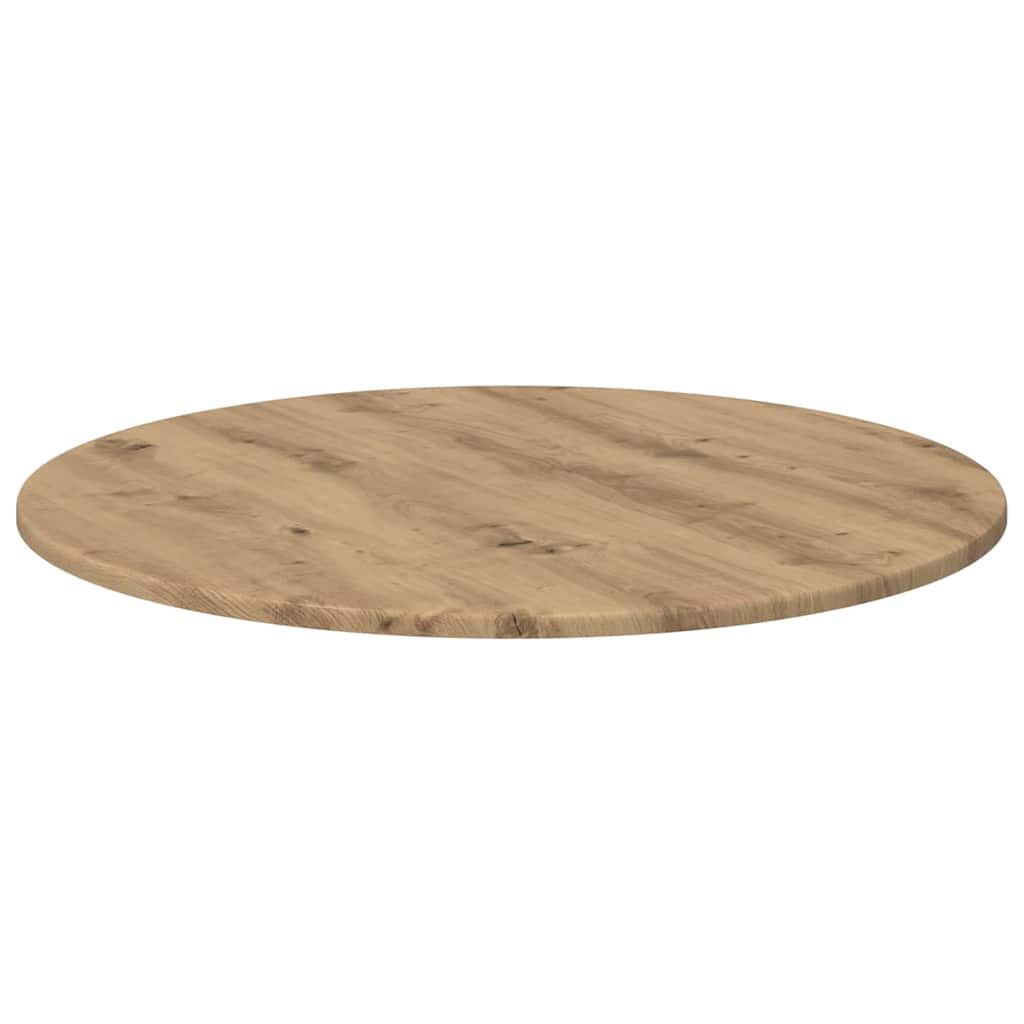 vidaXL Blat stołu dąb artisan Ø 70 x 1,5 cm Materiał drewnopochodny